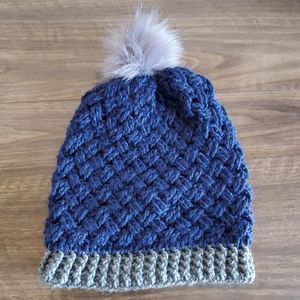 2 for $50! Crocher Unisex Winter Hat with Pompom